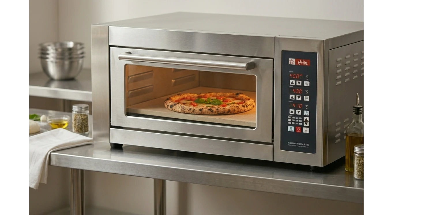 Four à pizza électrique professionnel 220V — vue de face