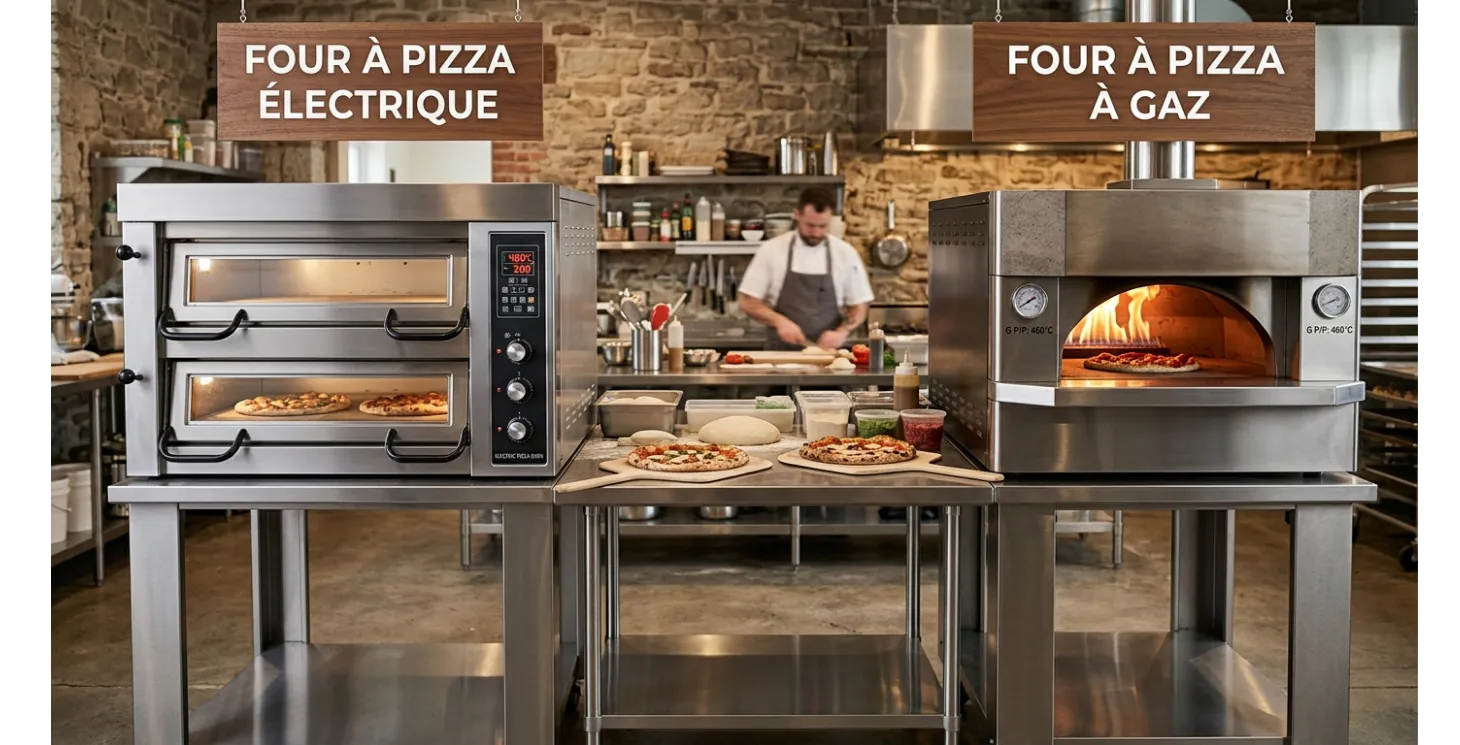 Four à pizza électrique vs gaz : comparatif professionnel pour pizzeria CHR