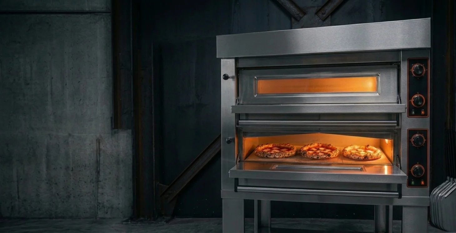 Four à pizza professionnel électrique en acier inoxydable